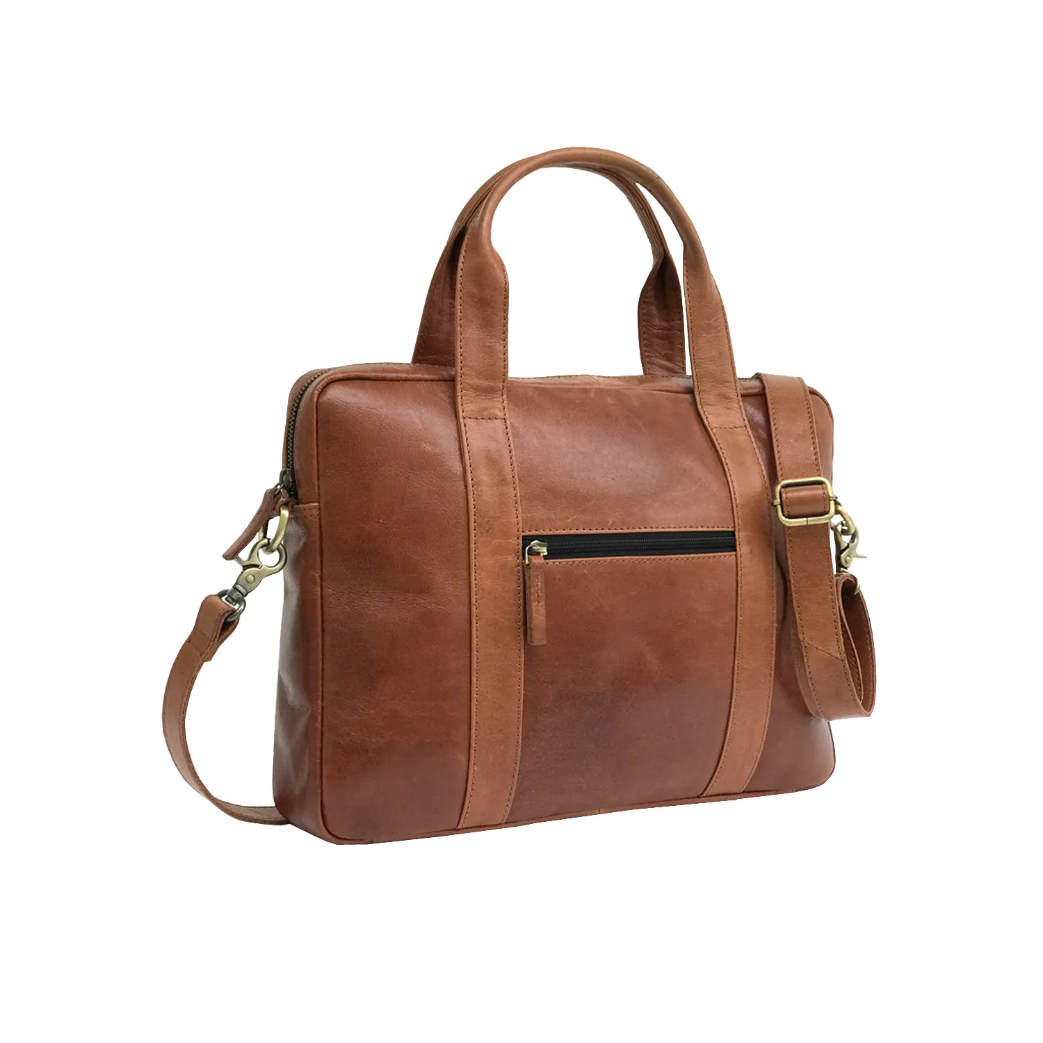 Cow Hide Leather Laptop Bag for Men