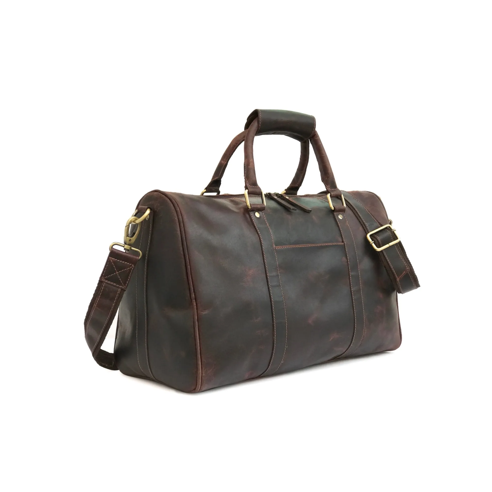 Crazy Horse Leather Travel Bag Women