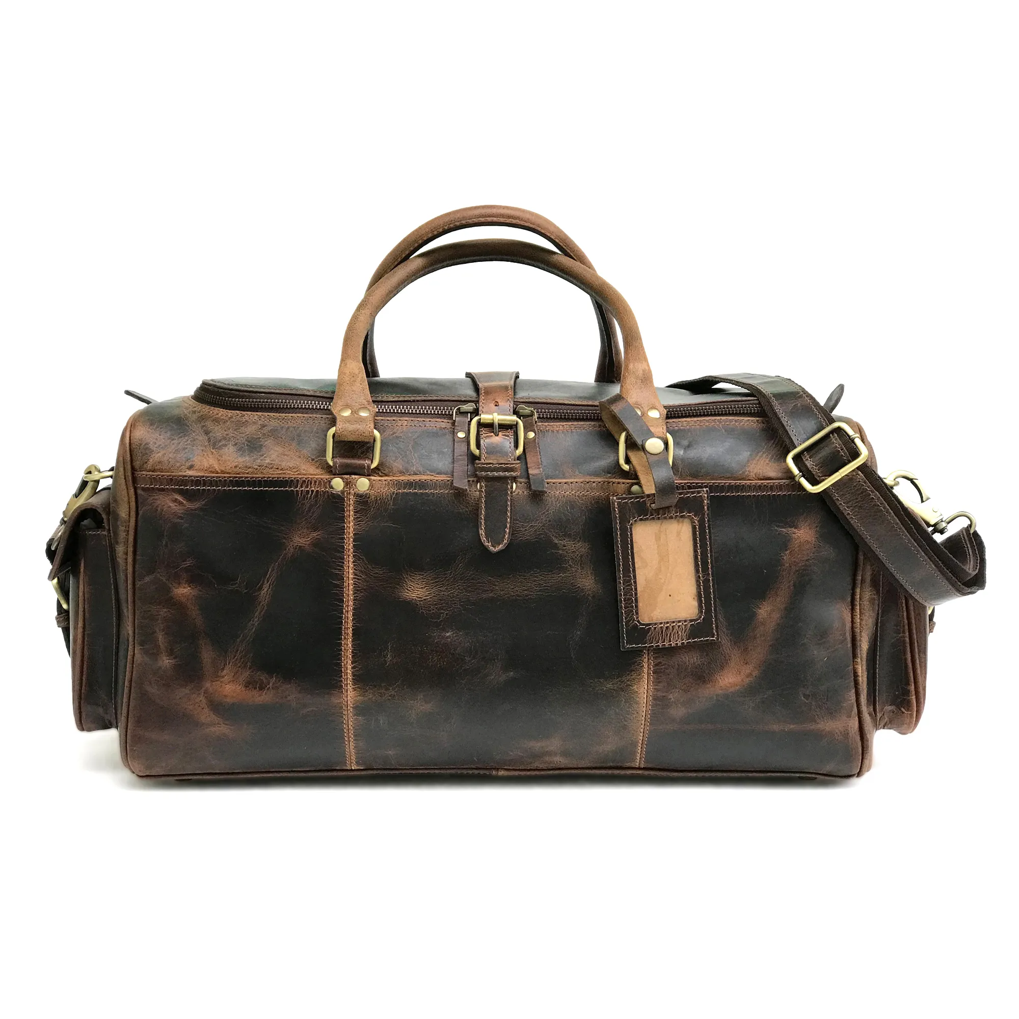 Hard Wax Mens Leather Weekend Bag