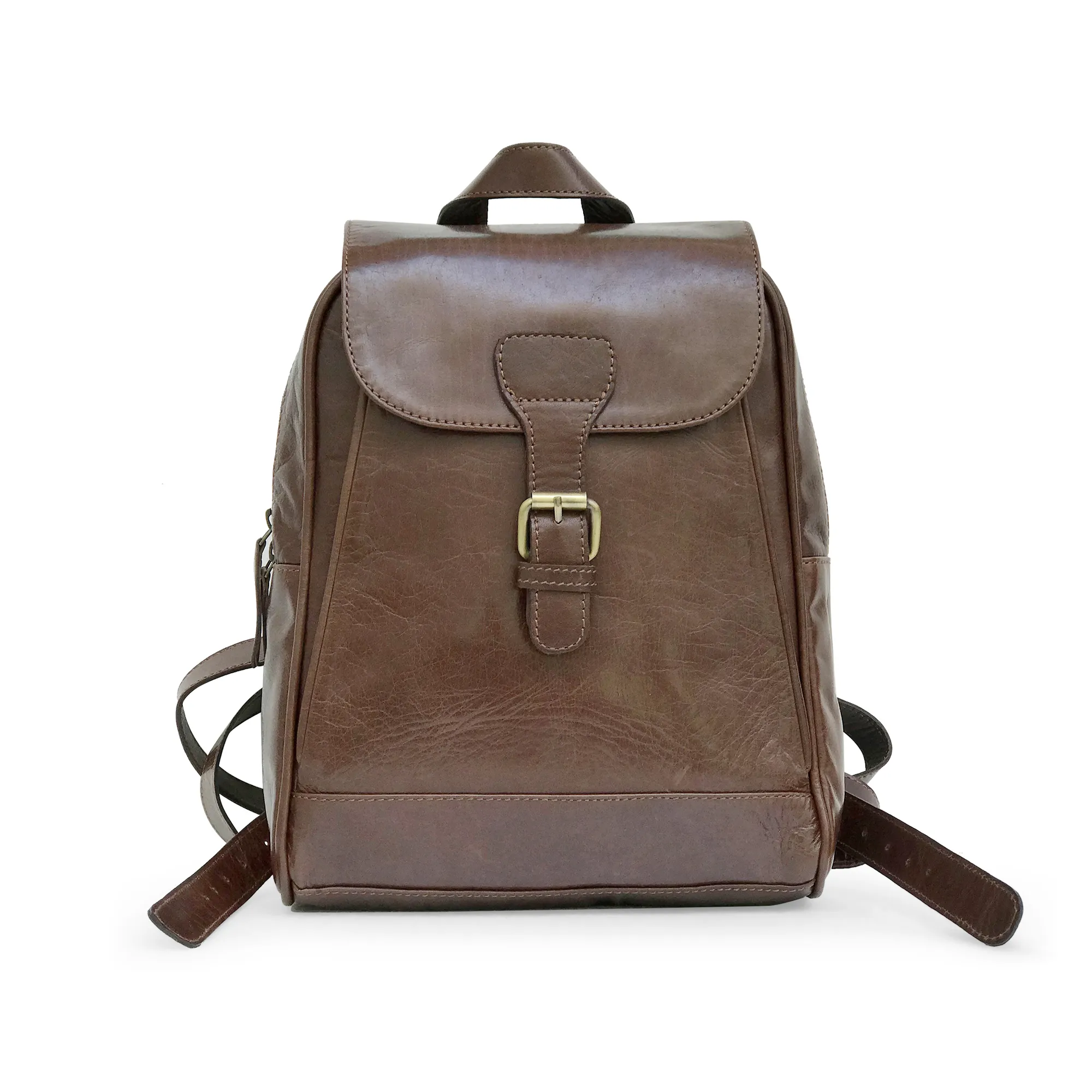 Leather Backpack for Laptop Carrier