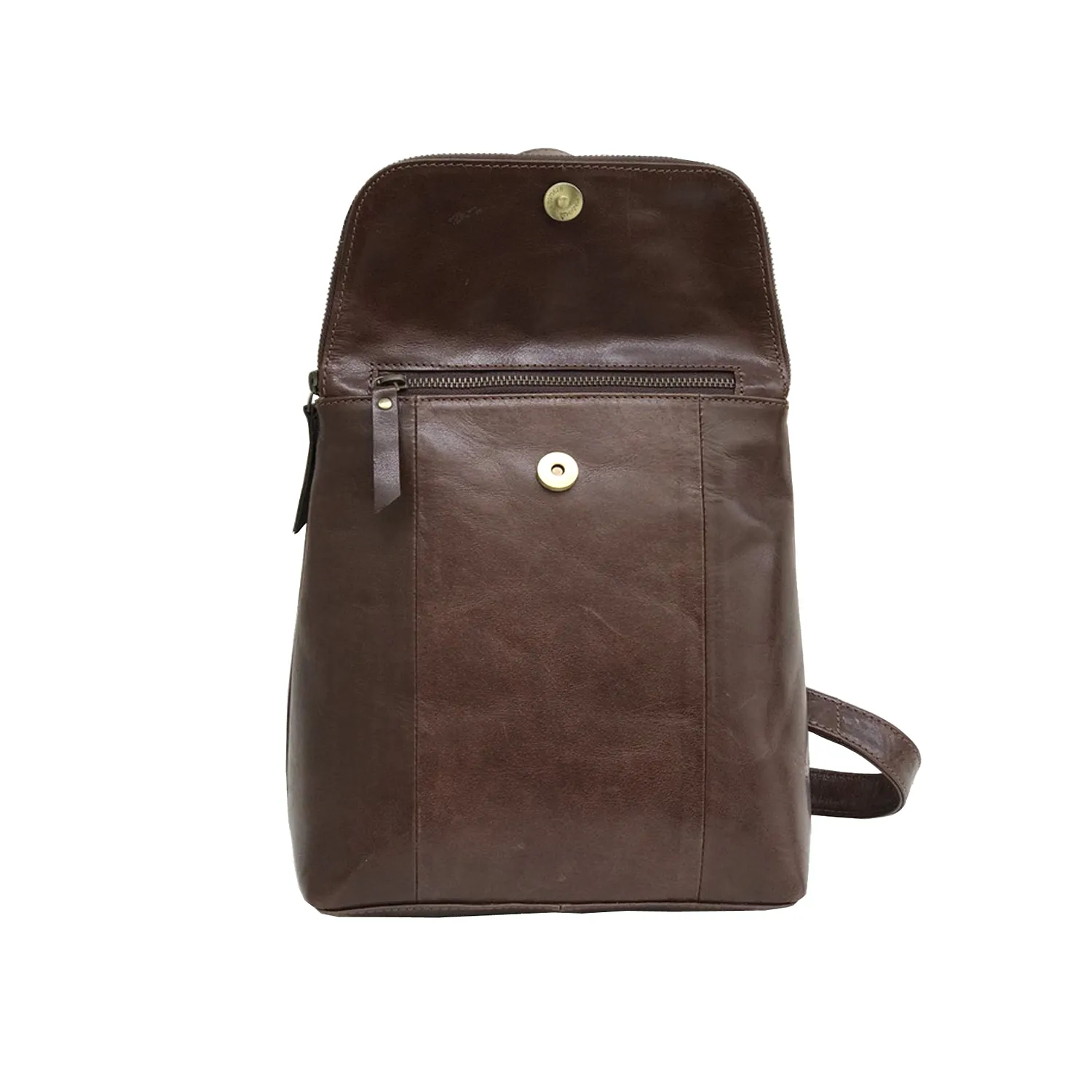 Small Leather College Backpack